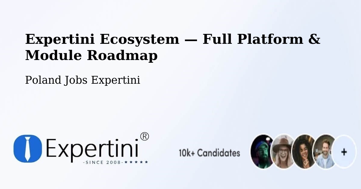 Expertini Ecosystem — Full Platform & Module Roadmap – Laszki